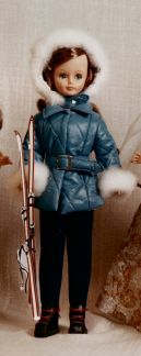 Tenue Vintage Bella Pour Poupée Cathie : Maxi Manteau Des Années 70 (copie D'époque)