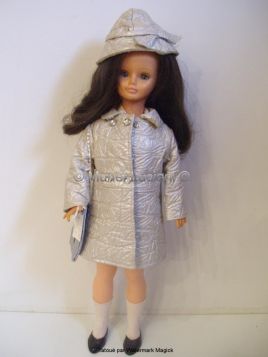 Tenue Vintage "Dans Le Vent" Pour Poupée Cathie Bella, Année 1967, état D'occasion