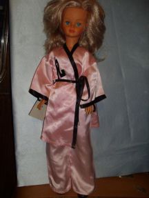 VETEMENTS DE POUPEE MANNEQUIN CATHIE de BELLA TENUE COMPLETE DISCO 1980