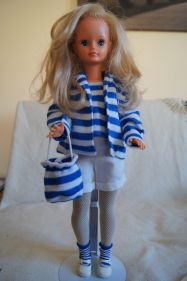 Poupée Bella Cathie - Tenue Randonnée - 1980 - Fabriquée En France